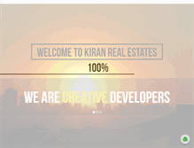 Tablet Screenshot of kiranrealestates.com